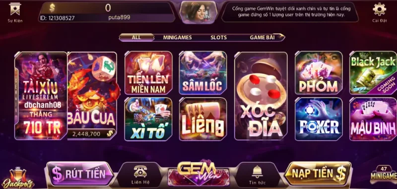Giới thiệu game slots Thủy cung tai Gemwin 